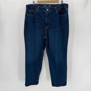Old Navy Jeans Womens 18 Blue Denim High Rise OG Loose Secret Smooth Pockets